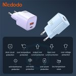 آداپتور شارژر ۳۳wدو پورت برندMcdodo - Image 3