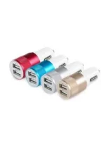 شارژر فندکی دارای 2 پورت USB (4رنگ) - Image 3