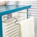 آویز کابینتی استیل دومنظوره حوله و کیسه نایلونی - Image 2