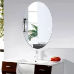 آینه چسبی نشکن طرح بیضی - Image 3