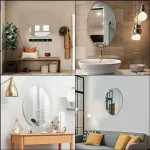 آینه چسبی نشکن طرح بیضی - Image 2